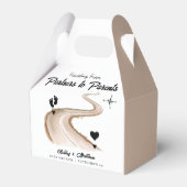 パートナーから保護者への旅行赤ちゃんシャワー フェイバーボックス (正面サイド)