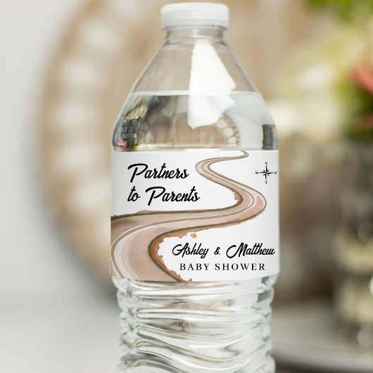 パートナーから保護者への旅行赤ちゃんシャワー ペットボトルラベル