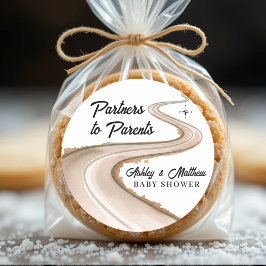 パートナーから保護者への旅行赤ちゃんシャワー ラウンドシール