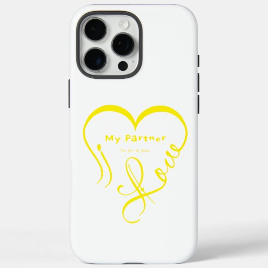 パートナーが大好き - あなたは私のホームスローピロー Case-Mate iPhoneケース (裏面)