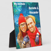 パートナーとのおもしろいメモリ フォトプラーク (側面)