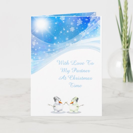 パートナーのクリスマスカード シーズンカード (正面)