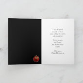 パートナーのクリスマスカード-ハートの雪だるま シーズンカード (内部)