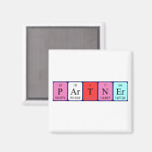 パートナーの定期テーブル名マグネット マグネット (正面/裏面)