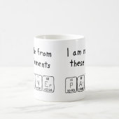 パートナーの定期的なテーブル名の重複 コーヒーマグカップ (中央)