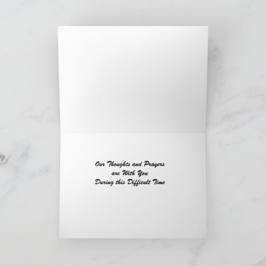 パートナーの悔やみや弔慰ロスとグランドキャニオン雲 カード (内部)