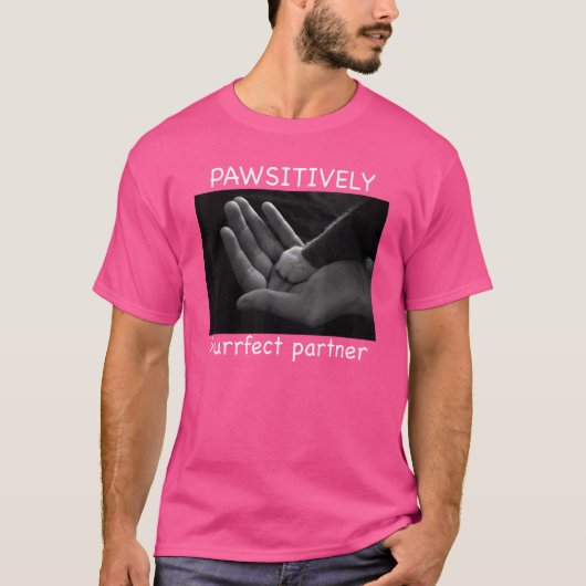 パートナーの親父の日の猫を効果的に目的 Tシャツ (正面)