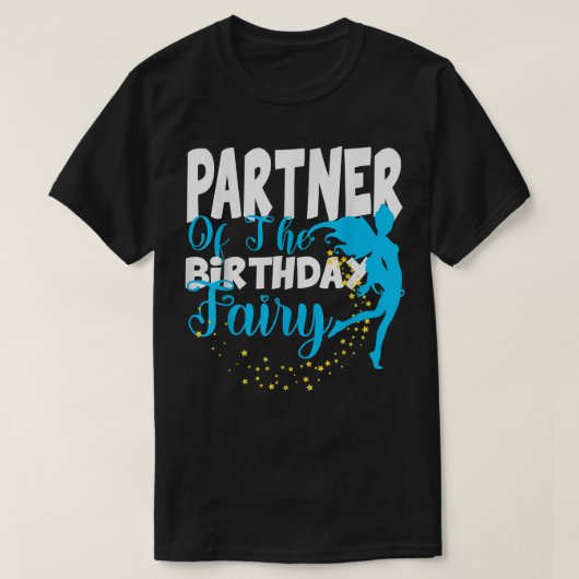 パートナーの誕生日妖精ファンタジー誕生日Squ Tシャツ (デザイン正面)