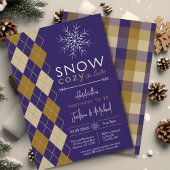 パートナーはグランドパシックな冬のウェディングシャワーになる 招待状
