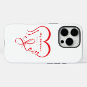 パートナーを愛してる - あなたは私のホームスローピロー Case-Mate iPhoneケース (裏面 (横))