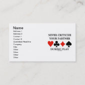 パートナーを決して批判しな遊い(Bridge) 名刺 (正面)