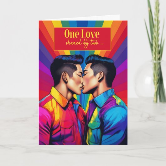 パートナーゲイアニバーサリーレインボーアジアンアメリカン カード (正面)