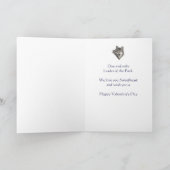 パートナー愛のリーダーのパックウルフバレンタイン シーズンカード (内部)