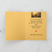 パートナー配偶者バレンタイン愛ロベバードのバードアート シーズンカード (内部)