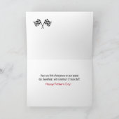 パートナー、競争する市販車のための父の日は点検します カード (内部)