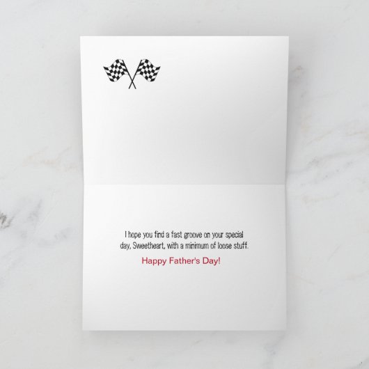パートナー、競争する市販車のための父の日は点検します カード (内部)