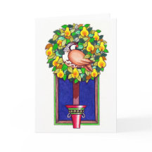 パートリッジと梨のクリスマスカード