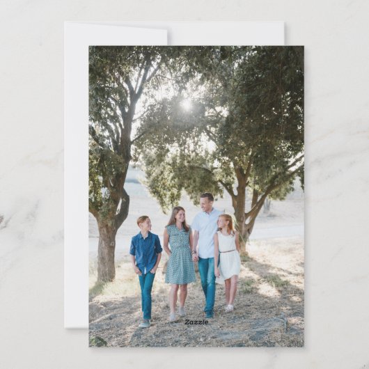 パートリッジインアピアツリークリスマスラベルカード シーズンカード (裏面)