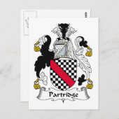 パートリッジ家紋 ポストカード (正面/裏面)
