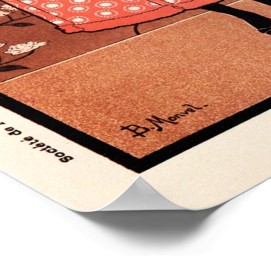 パート歯磨きフランスの歯磨き歯ブラシ ポスター (角)