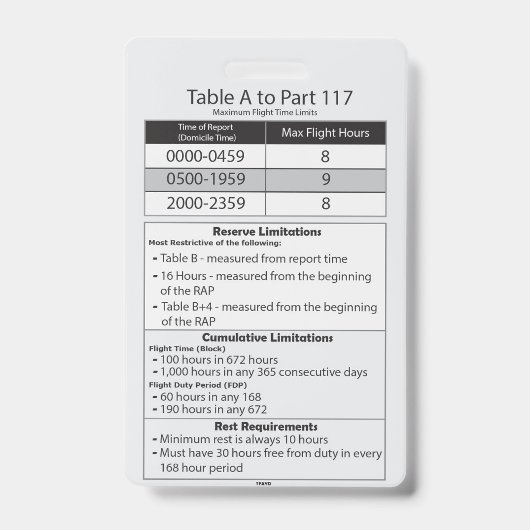 パート117 IDバッジ バッジ (正面)