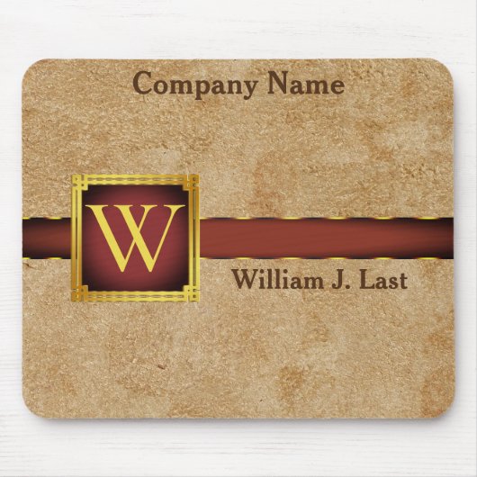 パードナライズタンシャモアレザープリント マウスパッド (正面)