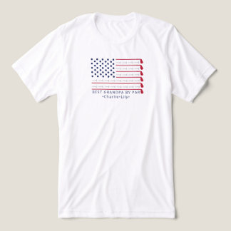パーパトリオティックゴルフアメリカ国旗最高のおじいちゃん トライブレンドTシャツ