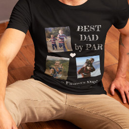 パーパーフェクトなパパ Happy Fathers Day 3枚フォトコラージュ Tシャツ