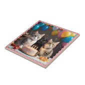 パーフェクトお祝い:猫の誕生会 タイル (側面)