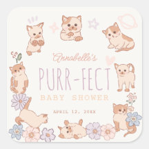 パーフェクトかわいい猫たちフローラガールベイビーシャワー