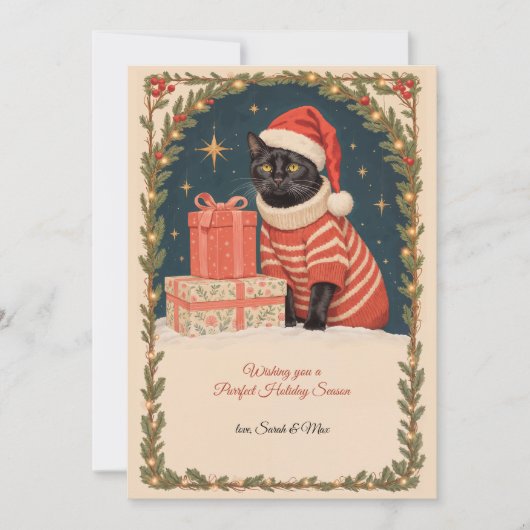 パーフェクトなホリデーシーズンのグリーティングカード シーズンカード (正面)