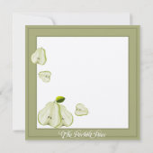 パーフェクトな梨のウェディング招待状 招待状 (裏面)