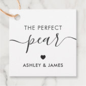 パーフェクトな梨のラベル結婚、の贈り物ラベル、クラフト フェイバータグ (正面)