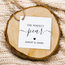 パーフェクトな梨のラベル結婚、の贈り物ラベル、クラフト