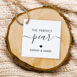 パーフェクトな梨のラベル結婚、の贈り物ラベル、クラフト フェイバータグ