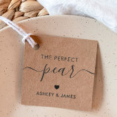 パーフェクトな梨のラベル結婚、の贈り物ラベル、クラフト フェイバータグ