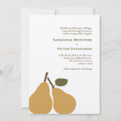 パーフェクトなPearお洒落結婚式招待状カード 招待状 (正面)