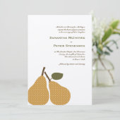 パーフェクトなPearお洒落結婚式招待状カード 招待状 (スタンド正面)