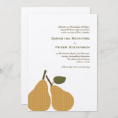パーフェクトなPearお洒落結婚式招待状カード 招待状 (正面/裏面)