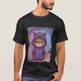 パーフェクトにクールなサバサバ女子猫のパーカー姿 ✨💜🐈 Tシャツ