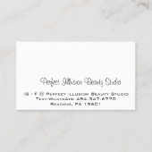 パーフェクトイリュージョン美しいスタジオサービスブラックウィット 名刺 (正面)