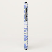 パーフェクトエレガンスブルー&ホワイトモノグラムダマスク Case-Mate iPhoneケース (裏面/左)