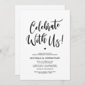 パーフェクトエレガントなウェディングリハーサルのディナー招待状 招待状 (正面/裏面)