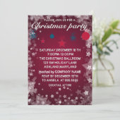 パーフェクトエレガント、レッドクリスマス招待状 招待状 (スタンド正面)