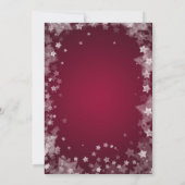 パーフェクトエレガント、レッドクリスマス招待状 招待状 (裏面)