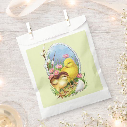 パーフェクトカッコいい、ハッピーイースター、バニー フェイバーバッグ (クリップ留めされた状態)