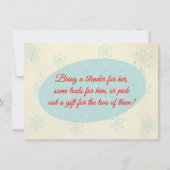 パーフェクトカップルブライダルカップルのシャワー招待状 招待状 (裏面)