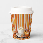 パーフェクトカボチャパーティー水彩ラテ 紙コップ (裏面)