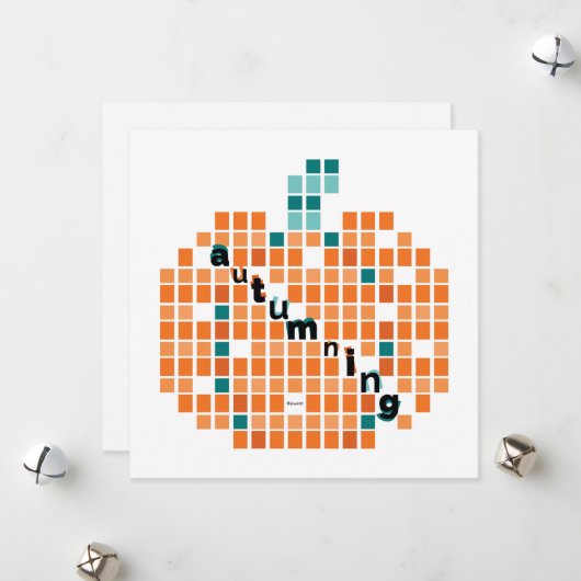 パーフェクトカボチャ=秋 シーズンカード (正面/裏面インサイチュ)