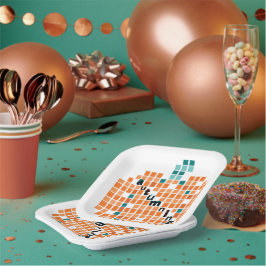 パーフェクトカボチャ=秋 ペーパープレート